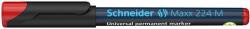Schneider Alkoholos marker, OHP, 1 mm, SCHNEIDER ˝Maxx 224 M˝, piros