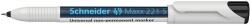 Schneider Alkoholmentes marker, OHP, 0, 4 mm, SCHNEIDER ˝Maxx 221 S˝, fekete
