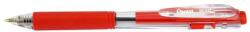 Pentel Golyóstoll, 0, 35 mm, nyomógombos, PENTEL ˝BK437˝, piros