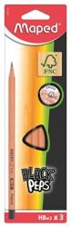 Maped Grafitceruza, HB, FSC 100%, háromszögletű, MAPED ˝Black`Peps˝
