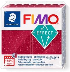 FIMO Gyurma, 57 g, égethető, FIMO ˝Effect˝, csillámos piros