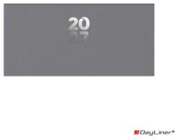 DAYLINER Zsebnaptár, fekvő elrendezésű, DAYLINER, ˝Pannon˝, szürke