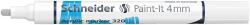 Schneider Dekormarker, akril, 4 mm, SCHNEIDER ˝Paint-It 320˝, fehér