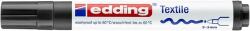 edding Textilmarker, 2-3 mm, kúpos, EDDING ˝4500˝, fekete