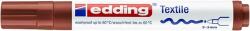 edding Textilmarker, 2-3 mm, kúpos, EDDING ˝4500˝, barna
