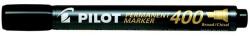 Pilot Alkoholos marker, 1, 5-4 mm, vágott, PILOT ˝Permanent Marker 400˝, fekete