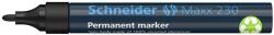 Schneider Alkoholos marker, 1-3 mm, fémházas, SCHNEIDER ˝Maxx 230˝, fekete