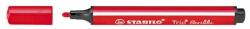 STABILO Filctoll, 1, 5-2 mm, rugós hegy, STABILO ˝Trio Scribbi˝, piros