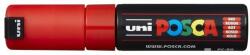 uni Dekormarker, 8 mm, vágott, UNI ˝Posca PC-8K˝, piros