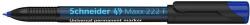 Schneider Alkoholos marker, OHP, 0, 7 mm, SCHNEIDER ˝Maxx 222 F˝, kék