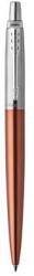 Parker Golyóstoll, 0, 7 mm, ezüst színű klip, Chelsea narancssárga tolltest, PARKER ˝Royal Jotter˝, kék