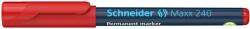 Schneider Alkoholos marker, 1-2 mm, kúpos, SCHNEIDER ˝Maxx 240˝, piros