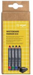 Sigel Táblamarker készlet, 1-5 mm, kúpos, SIGEL, 4 különböző szín
