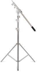 iShoot Stativ inox studio foto 90-260cm cu bara extensibila si amortizare pe arc
