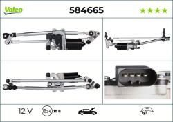 Valeo Sistem stergator parbriz VALEO 584665 (584665) - automobilus