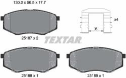 TEXTAR set placute frana, frana disc TEXTAR Q+ 2518704 (2518704)