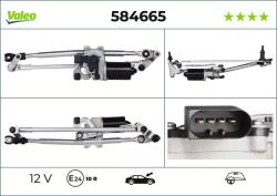 Valeo Sistem stergator parbriz VALEO 584665 (584665) - fixbox