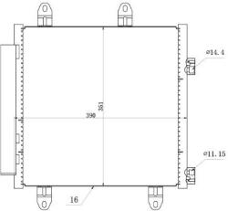 MTR Condensator, climatizare MTR 13054443 (13054443) - fixbox