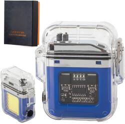 HARAHU Brichetă electrică cu încărcare USB RR-41128 - Albastru / Argintiu KP41128 Bricheta