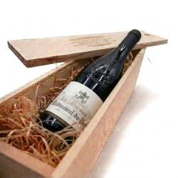 Cellier des Princes Pachet Cadou Cutie Lemn Personalizata Vin Rosu Cellier des Princes Châteauneuf-du-Pape Domaine Le Mourre 14.5%, 0.75L
