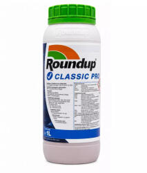 Bayer Roundup Classic Pro - Erbicid Total Neselectiv - Cereale, Miristi, Pasuni, Livezi - Buruieni Monocotiledonate si Dicotiledonate, Bayer 1L