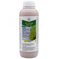 Bayer Teldor 500 SC - Fungicid de Contact si Local Sistemic - Vita de Vie, Samburoase, Capsun, Legume - Putregai Cenusiu, Monilioza, Bayer 1L