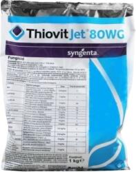 Syngenta Thiovit Jet 80 WG - Fungicid de Contact pe Baza de Sulf - Vita de Vie, Pomi Fructiferi, Legume, Cereale - Fainare, Rapan, Syngenta 1KG