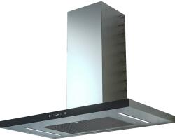 Sirius Hota decorativa de perete Sirius SLTC 92, 90 cm, 730 m3/h, inox/sticla neagra (SLTC 92) Hota