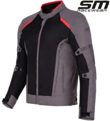 SM Racewear Geaca moto textila SM Racewear MeshTech - Barbati - Vara - Ventilata integral - Protectii CE - Negru (GTM023-LG)