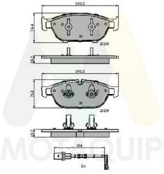 MOTAQUIP set placute frana, frana disc MOTAQUIP LVXL1709 (LVXL1709)