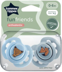 Tommee Tippee Fun Friends nyugtatócumi 0-6 hó 2 db