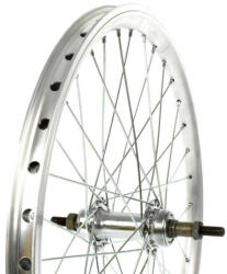 VeloGo Kerék 20" 406 H. DF. alu abr. MTB acél agy ezüst