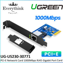 Ugreen Adaptor de rețea PCI Express Gigabit UGREEN 30771, 10/100/1000 Mbps, RJ45 (6957303837717)
