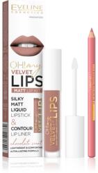 Eveline Cosmetics OH! my LIPS Velvet set îngrijire buze 11 Cookie Milkshake 1 buc