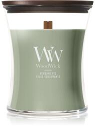 WoodWick Verdant Fig lumânare parfumată cu fitil din lemn 275 g
