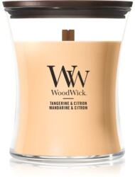 WoodWick Tangerine & Citron lumânare parfumată cu fitil din lemn 275 g