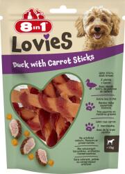 8in1 Lovies Duck & Carrot Sticks 80 g gustare pentru câini, batoane cu rață și morcov