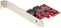  StarTech. com 2P6GR-PCIE-SATA-CARD, PCIe, SATA, PCIe 2.0, Vörös, ASMedia - ASM1062R, 6 Gbit/s (2P6GR-PCIE-SATA-CARD)