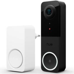 Philips Hue intelligens videó csengő szett beltéri vevővel, 2K videó, 180 fokos látószög, mozgásérzékelés, kétirányú hang, integráció Philips Hue lámpákkal (929003816503)