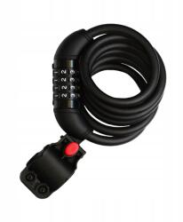 Nexelo Kerékpár lopásgátló zár, NEXELO, L233766NEX, 1500mm, 10mm, fekete (ZA047)