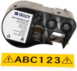 Brady M4C-1000-595-YL-BK / 170834, 25.40 mm x 7.62 m, Vinyl, fekete nyomtatás / sárga háttér (170834)
