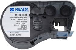 Brady M-125-1-342 / 143226, PermaSleeve vezetékjelölő hüvelyek címkenyomtatóhoz, 25.78 mm x 6.00 mm (M-125-1-342)