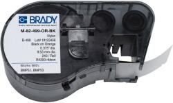 Brady M4-82-499-RD-BK / 170805, 9.53 mm, Nylon, fekete nyomtatás / piros háttér (170805)