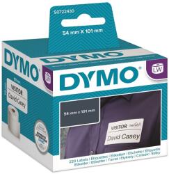 DYMO 99014, S0722430, 54 mm x 101 mm, fehér papír címkék (S0722430)