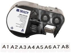 Brady M4C-475-422 / 170731, 12.07 mm x 7.62 m, Poliészter, fekete nyomtatás / fehér háttér (170731)