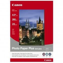 Canon Photo Paper Plus Semi-Glossy 1686B032, 260 g/m2, A3+, 20 db, félfényes, szatén, fehér, fotópapír (1686B032)