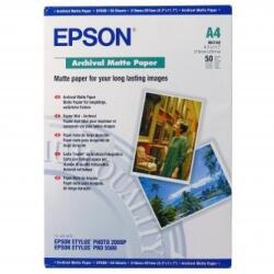 Epson Archival Matte Paper C13S041342, 21x29, 7 cm, A4, 50 db, tintasugaras, fehér, fotópapír (C13S041342)