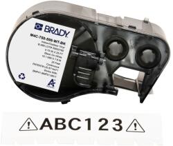 Brady M4C-750-595-WT-BK / 170830, 19.05 mm x 7.62 m, Vinil, fekete nyomtatás / fehér háttér (170830)