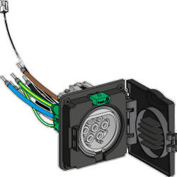 Schneider Electric EVlink Wallbox - EVP1HSM43 -csere aljzat T2S STD 3fázis IEC (EVP1HSM43)