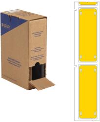 Brady BM-25x75-7643-YL / 312183, ömlesztett, hordozó nélküli B-7643 kábelcímkék, 25 mm x 75 mm (312183)